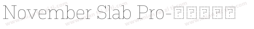November Slab Pro字体转换